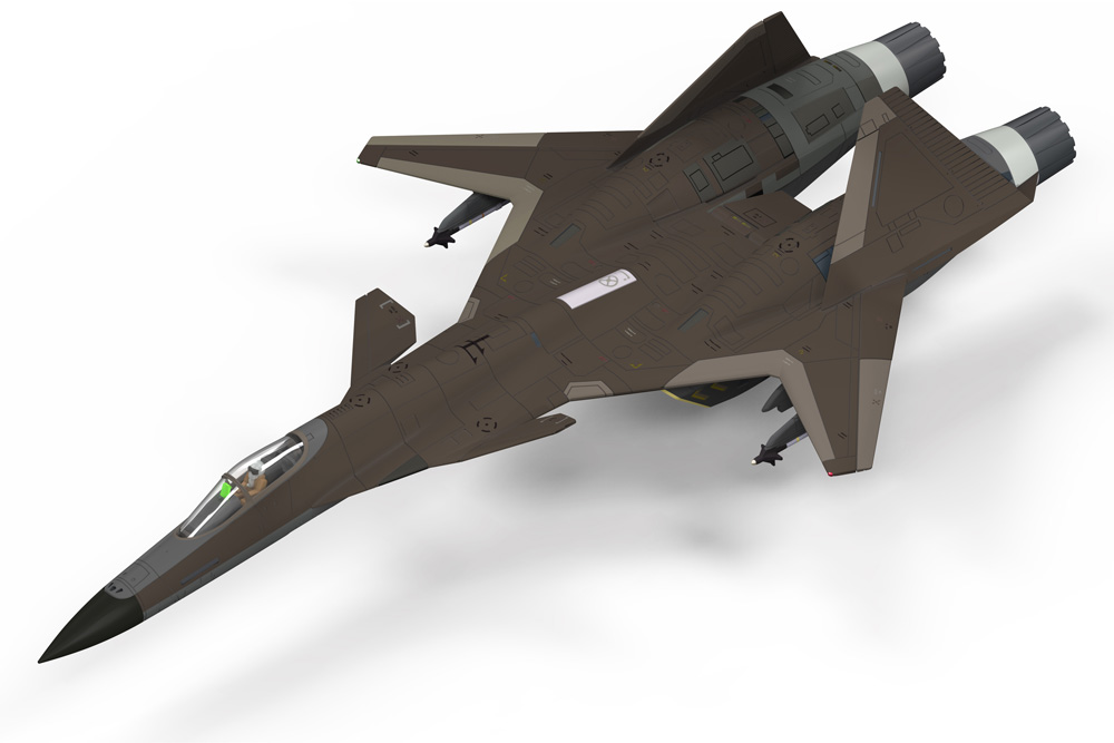 ダークグレー成型の無塗装版