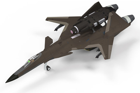 ACE COMBAT」シリーズより、1/144スケールプラモデル「ADFX-01」が本日