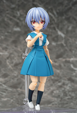 フル可動　スーパーアクションドール　綾波レイ 制服 パルフォムR！ 綾波レイ 制服Ver. ABS＆PVC塗装済み可動