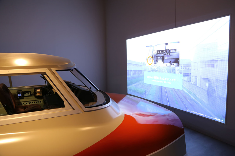 運転シミュレーターは3区間を体験できる