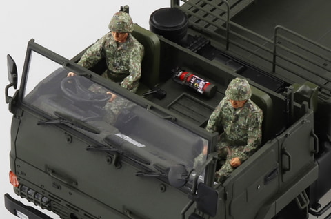 自衛隊の汎用大型トラック「3 1/2tトラック」が1/35スケールの