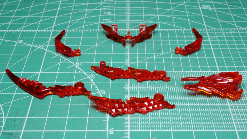 エフェクトパーツは刀に取り付けることができますが、超長くて途中で曲げることもできます