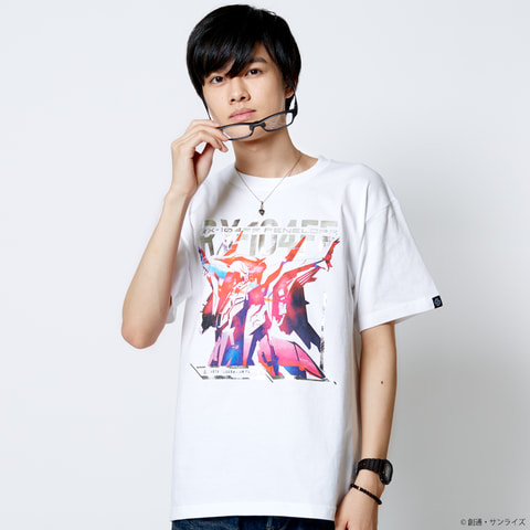 STRICT-G ガンダム 閃光のハサウェイ　Tシャツ　Lサイズ　ホワイト STRICT-G『機動戦士ガンダム 閃光のハサウェイ』 ポケット付きビッグT