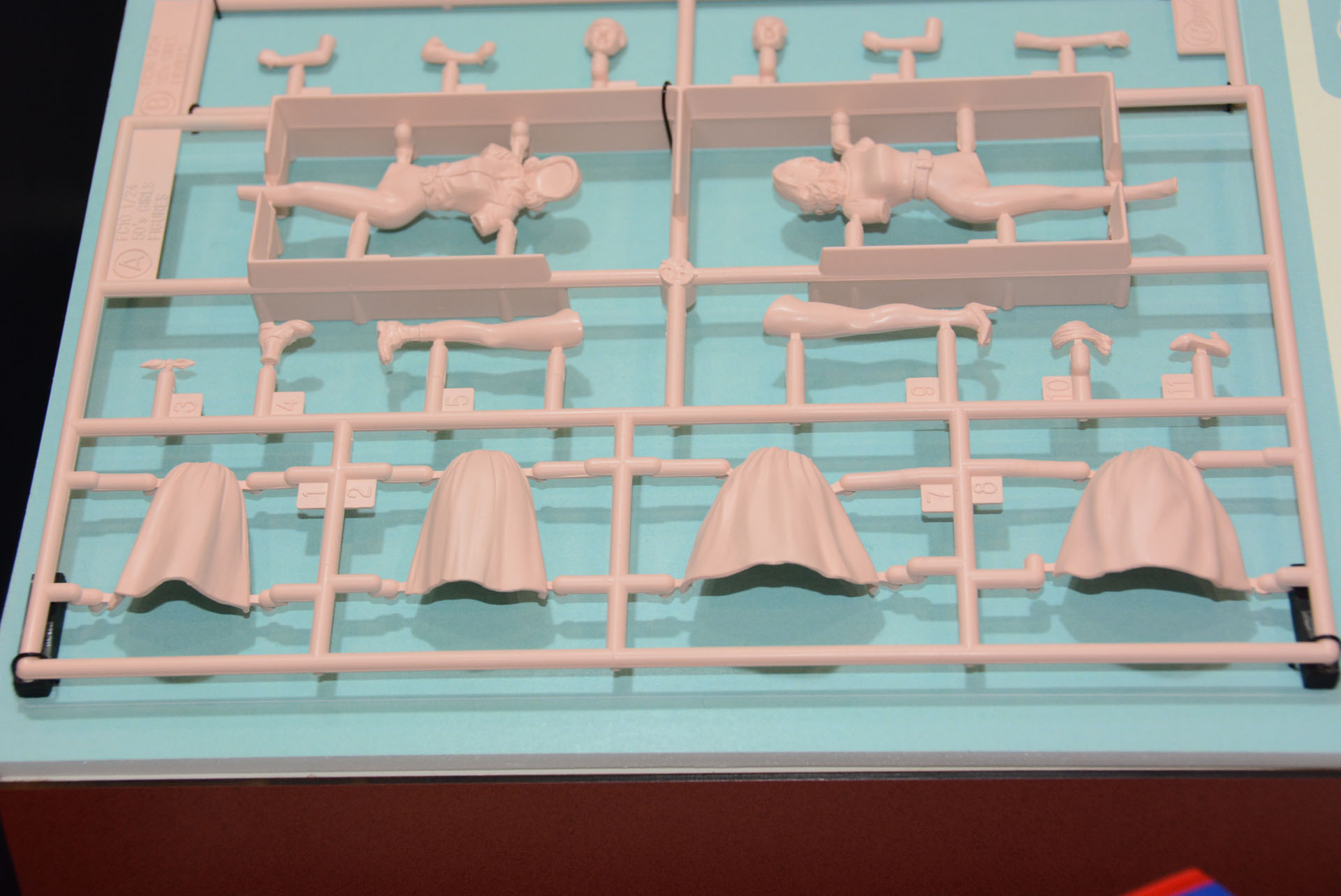 これまでのフィギュアプラモデルからさらにアップデート。スカートを別パーツにすることでより自然な表現を実現。スカートの裏地もしっかり確認できるように