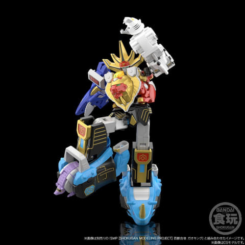 バンダイ 百獣戦隊ガオレンジャー　ガオライノス&ガオマジロ 百獣戦隊ガオレンジャー」より「ガオマッスル」と「ガオライノス