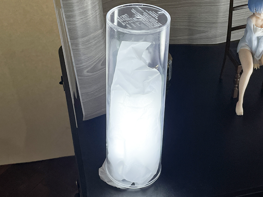 お手軽ライトピラー。デスクライトでも代用可