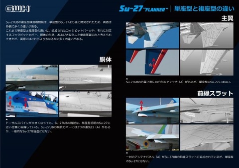 プラモデル「1/48 Su-27 フランカーB」グレートウォールホビー