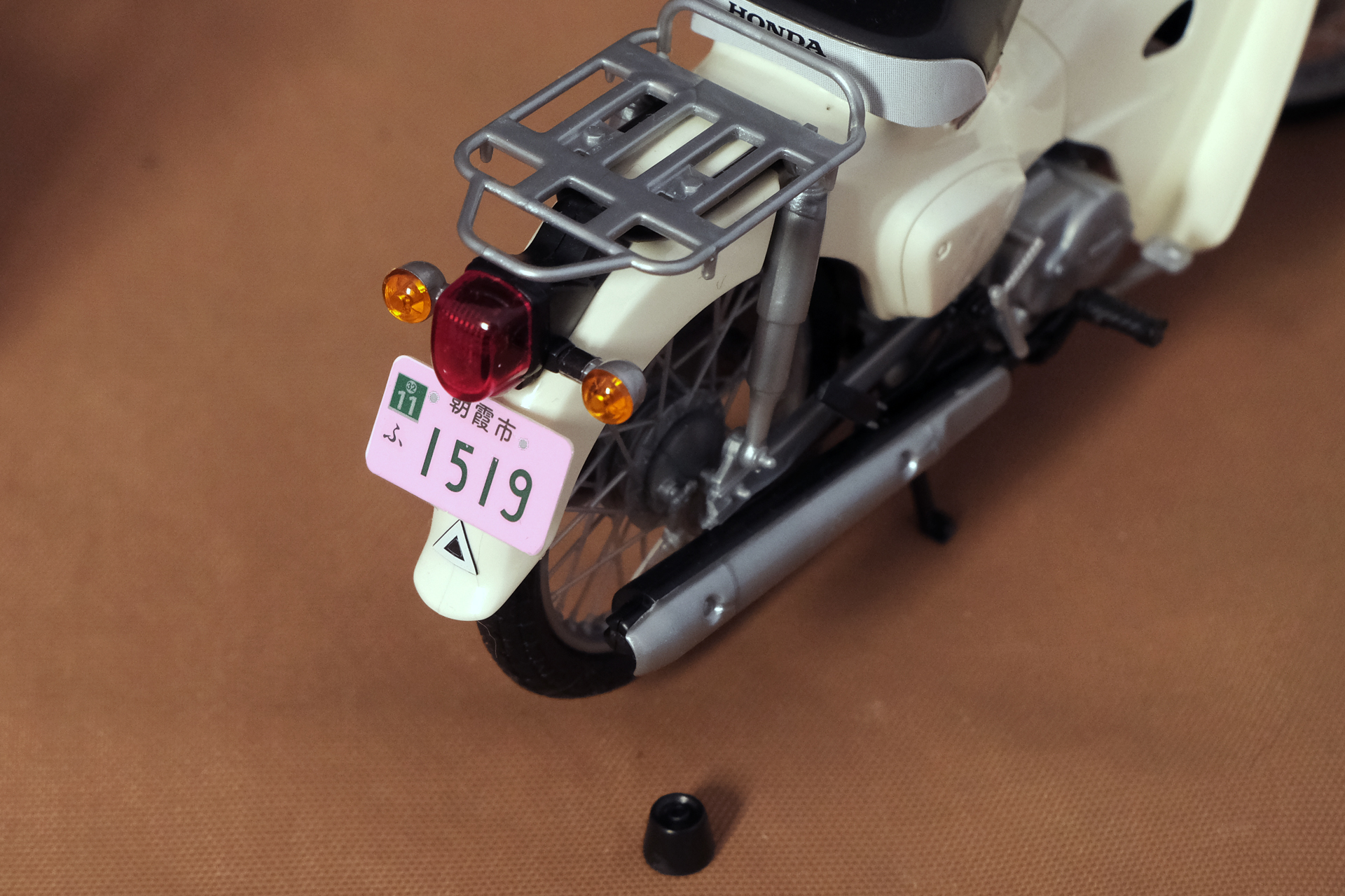 貼り終えたナンバー