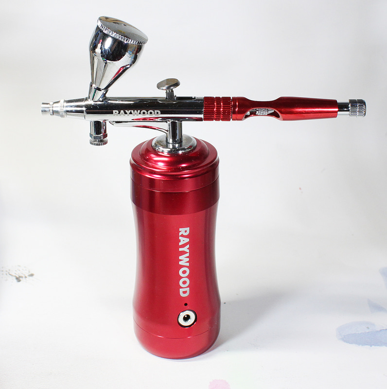 RAYWOODエアブラシ δ（デルタ）ミニエアコンプレッサーセット（メーカー希望小売価格　税込10,800円）