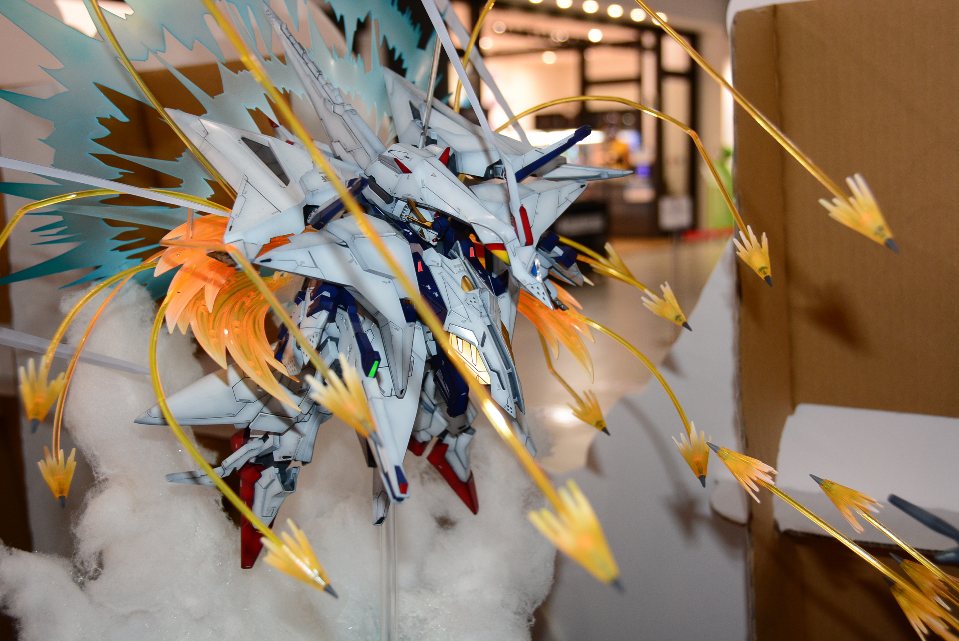 「閃光のハサウェイ」関連の展示は充実していて、見応えたっぷりだ