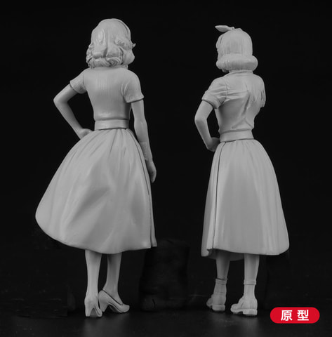 大きめ ヴィンテージ フィギュア 置物 バー 貴婦人 レディー 50年代？ 女性 50年代カーモデルに最適！ プラモデル「50's アメリカン