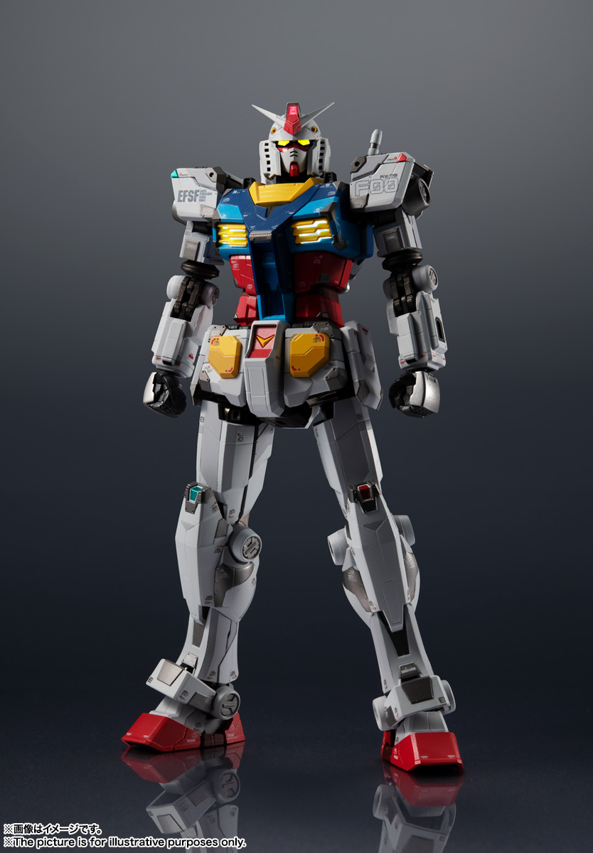 「動く実物大ガンダム」を“超合金”で表現した重量感と質感に優れたアイテムだ