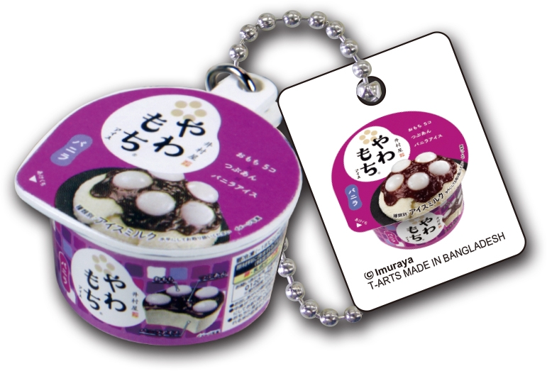 コクのあるバニラアイスに、おもちとつぶあんを合わせたカップアイス