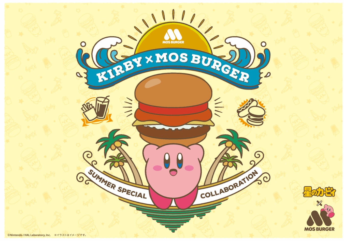 「星のカービィ コラボトレーマット」のデザイン