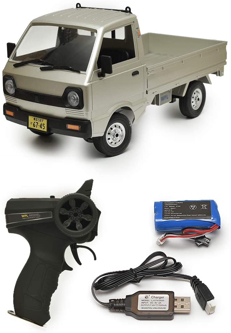 WPLJAPAN [D12] WPL 正規品 技適マーク付き 1/10スケール 軽トラ RCカー(シルバー)
