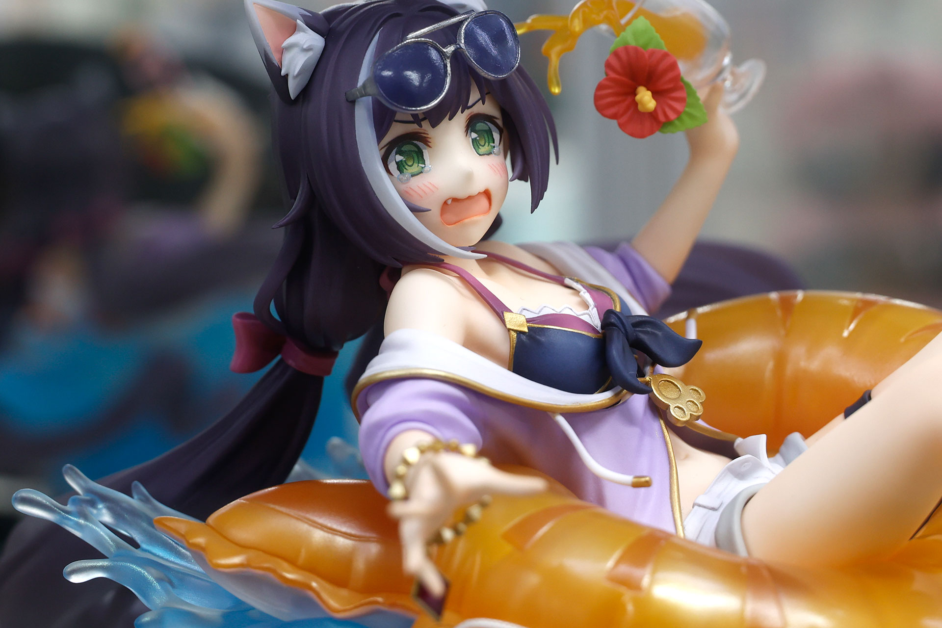 水しぶきのおかげか、止まっているのにもかかわらず躍動感がある