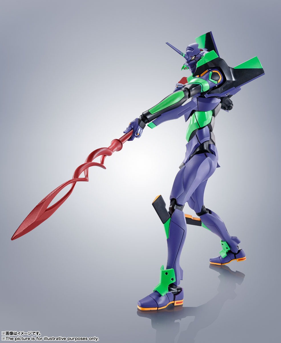 カシウスの槍を使用すれば劇中のシーンが再現可能。※「ROBOT魂 ＜SIDE EVA＞ エヴァンゲリオン第13号機」は別売り