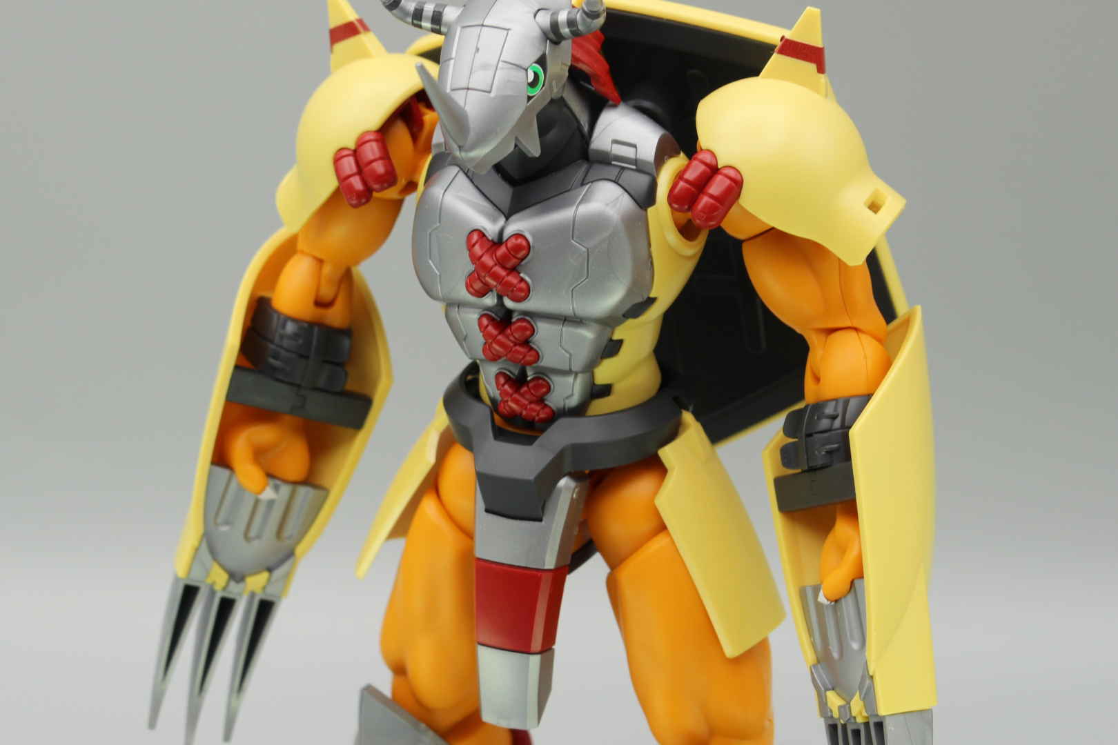 要所にパイプのような意匠が見える胴体。スミ入れしてみるのもいいだろう