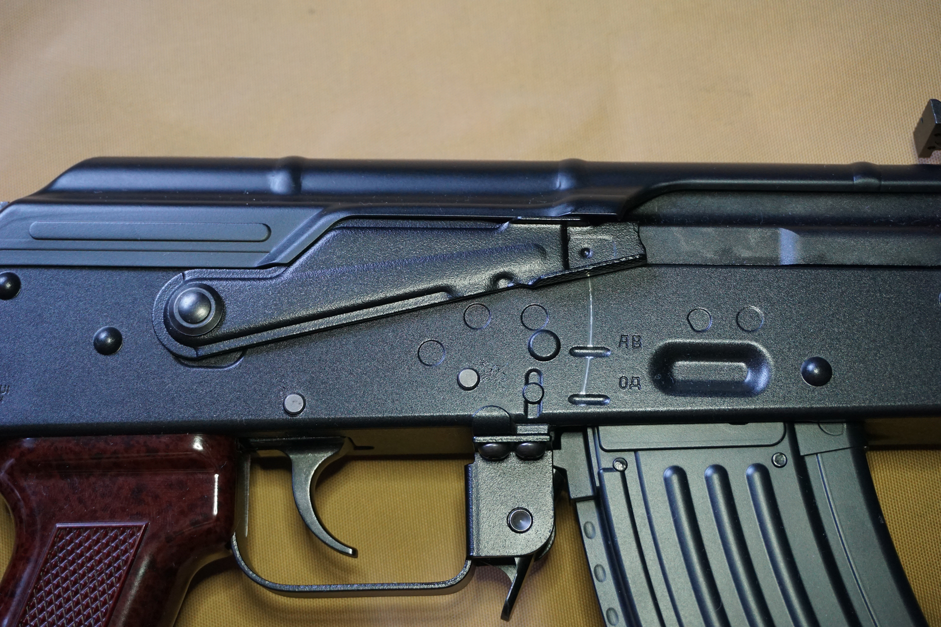 セレクターが1番上で「セフティオン」の状態