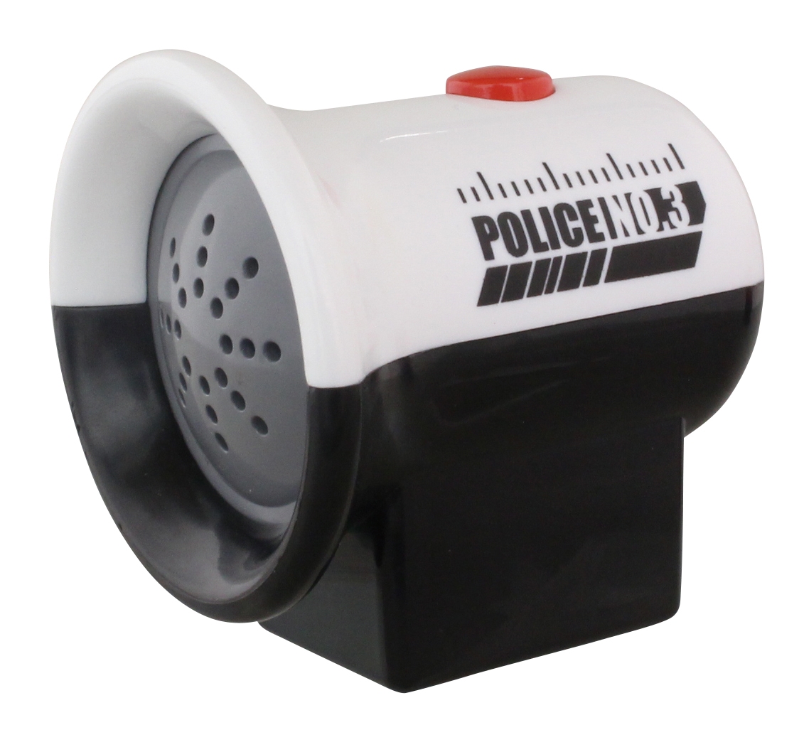 音が鳴る警告サイレンは高さ約55mm