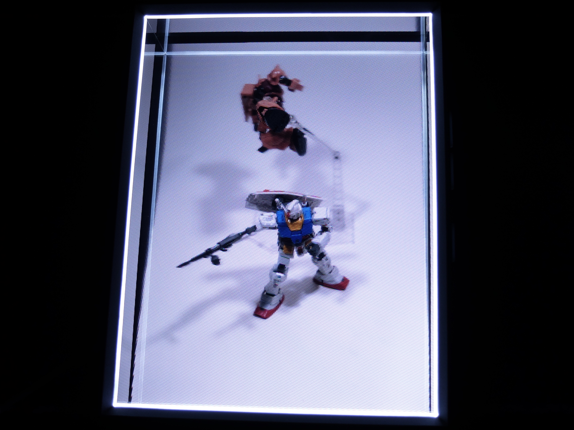 実際に「Looking Glass Portrait」上で表示するとこんな感じ