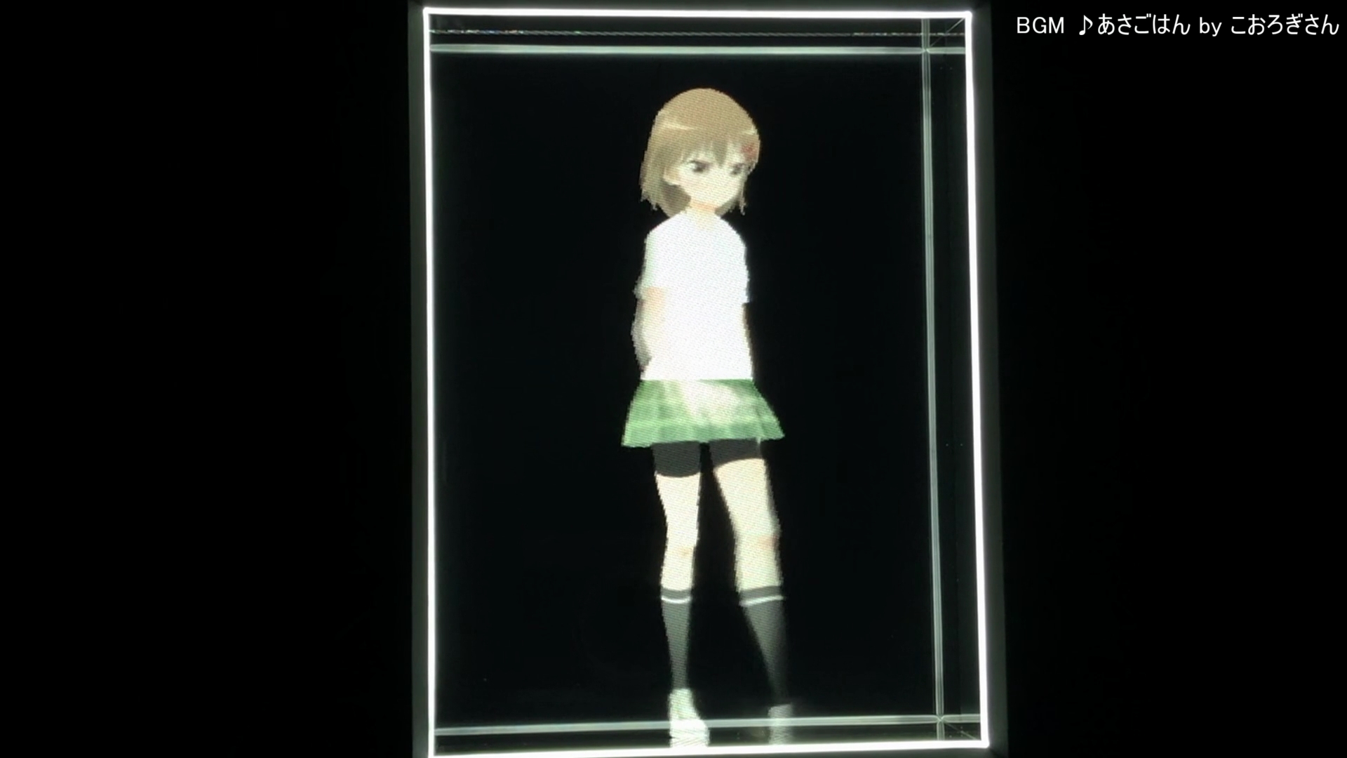 実際の立体視の動作を動画で撮影してみた。正面固定のため、立体感がどこまで感じられるかは微妙だが動作確認の一助となれば幸いだ