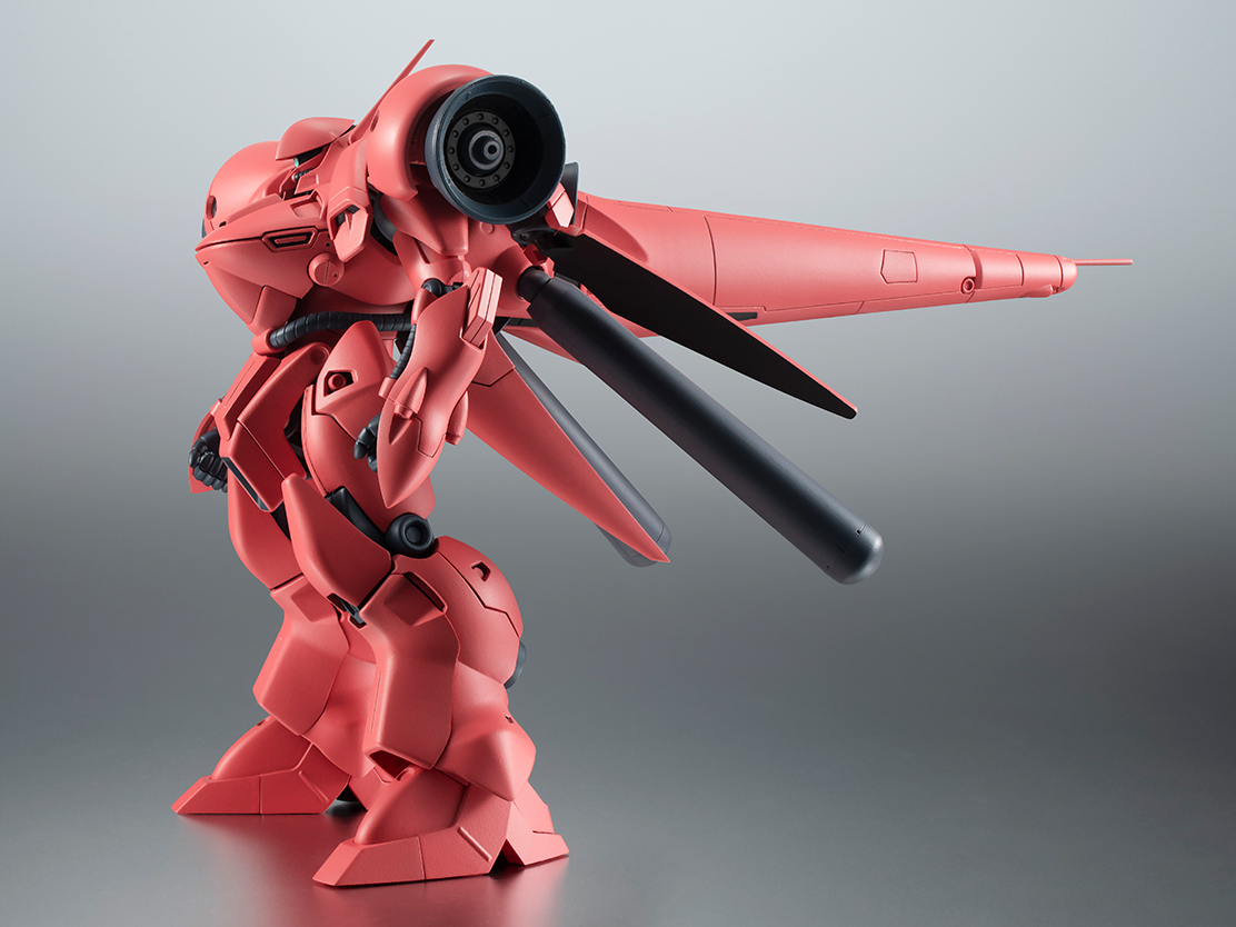 肩部大型バーニアをはじめとする曲線で構成されたグラマラスなボディライン