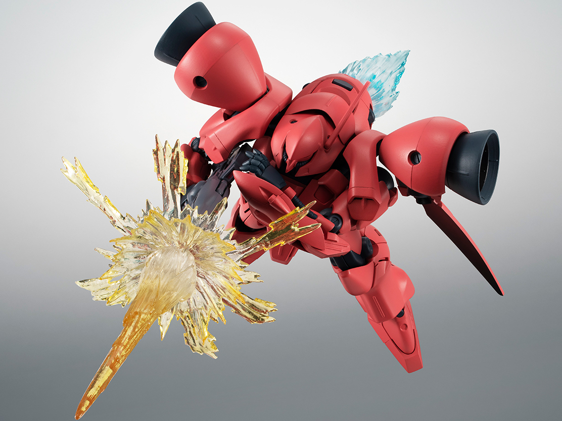 「ROBOT魂 ＜SIDE MS＞ エフェクトパーツセット2 ver. A.N.I.M.E.」（別売り）と連動すれば迫力ある戦闘シーンが再現可能