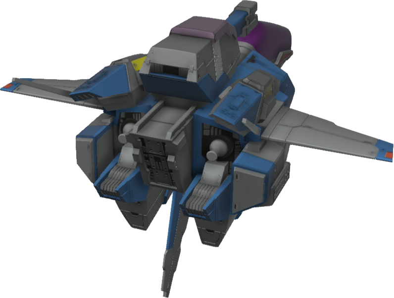 figma関節使用箇所を表示したCGデータ。それぞれのフォースや本体ノズルに関節が使用され、可動することがわかる