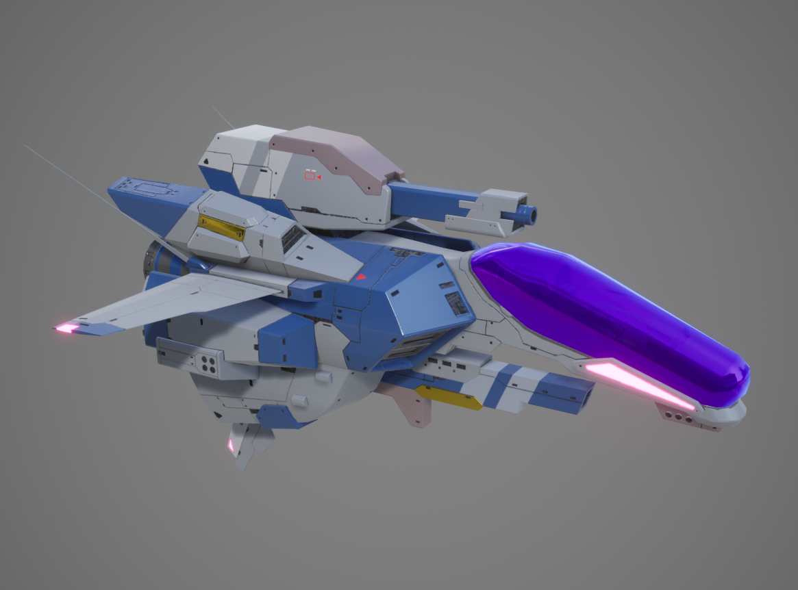 ゲーム内のモデルをレンダリングしたもの。設計の元となるCGだ