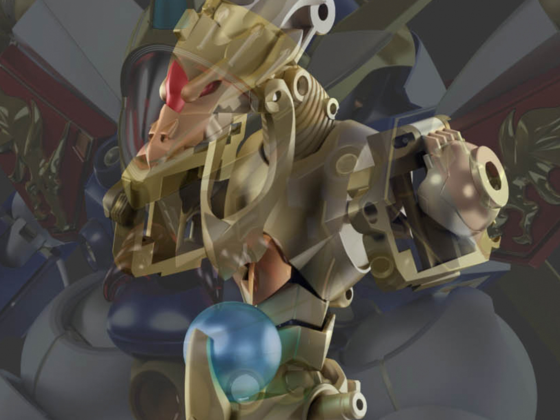 「METAL BUILD DRAGON SCALE 龍神丸」のページの内部構造のイメージ