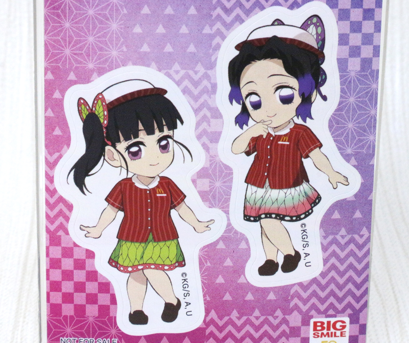 2人ともスカートが蝶の羽を模した柄になっている