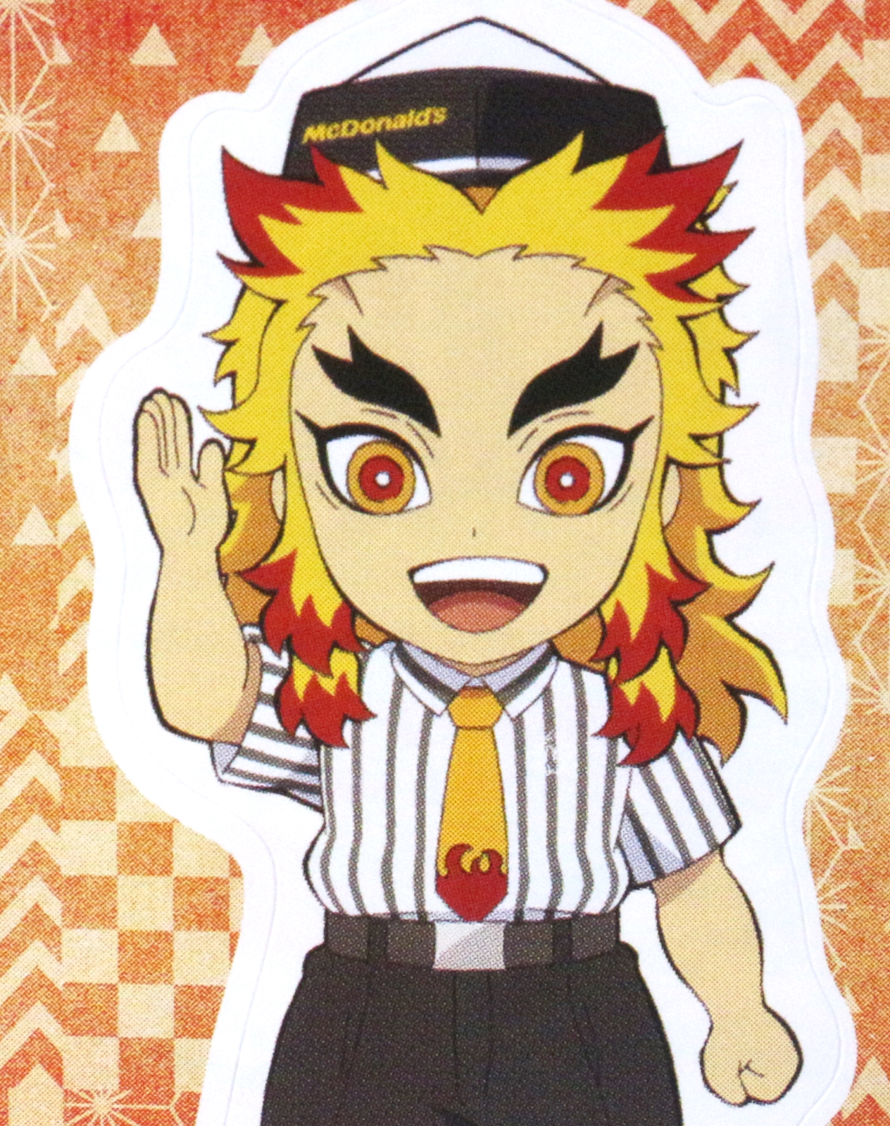 煉獄さんもネクタイが火焔文様に！