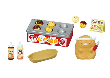 すみっコぐらし 屋台セット たこ焼き すみっコぐらし」、縁日をテーマにしたミニフィギュアが発売中