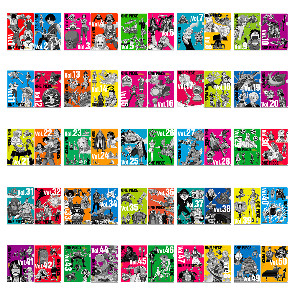 コミック100巻を記念して、1～50巻までの印象的なシーンを、アニメ絵で新たに描きおろした、超超豪華なクリアファイル。これまでストーリーを追ってきたファンには感慨深いデザインとなっている。※51巻以降は続報にて公開