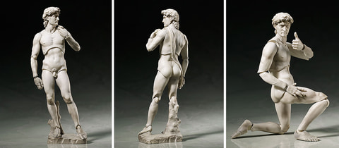 テーブル美術館シリーズ Figma ウィトルウィウス的人体図 Figma ダビデ像 Figma 叫び の再販予約開始 Hobby Watch