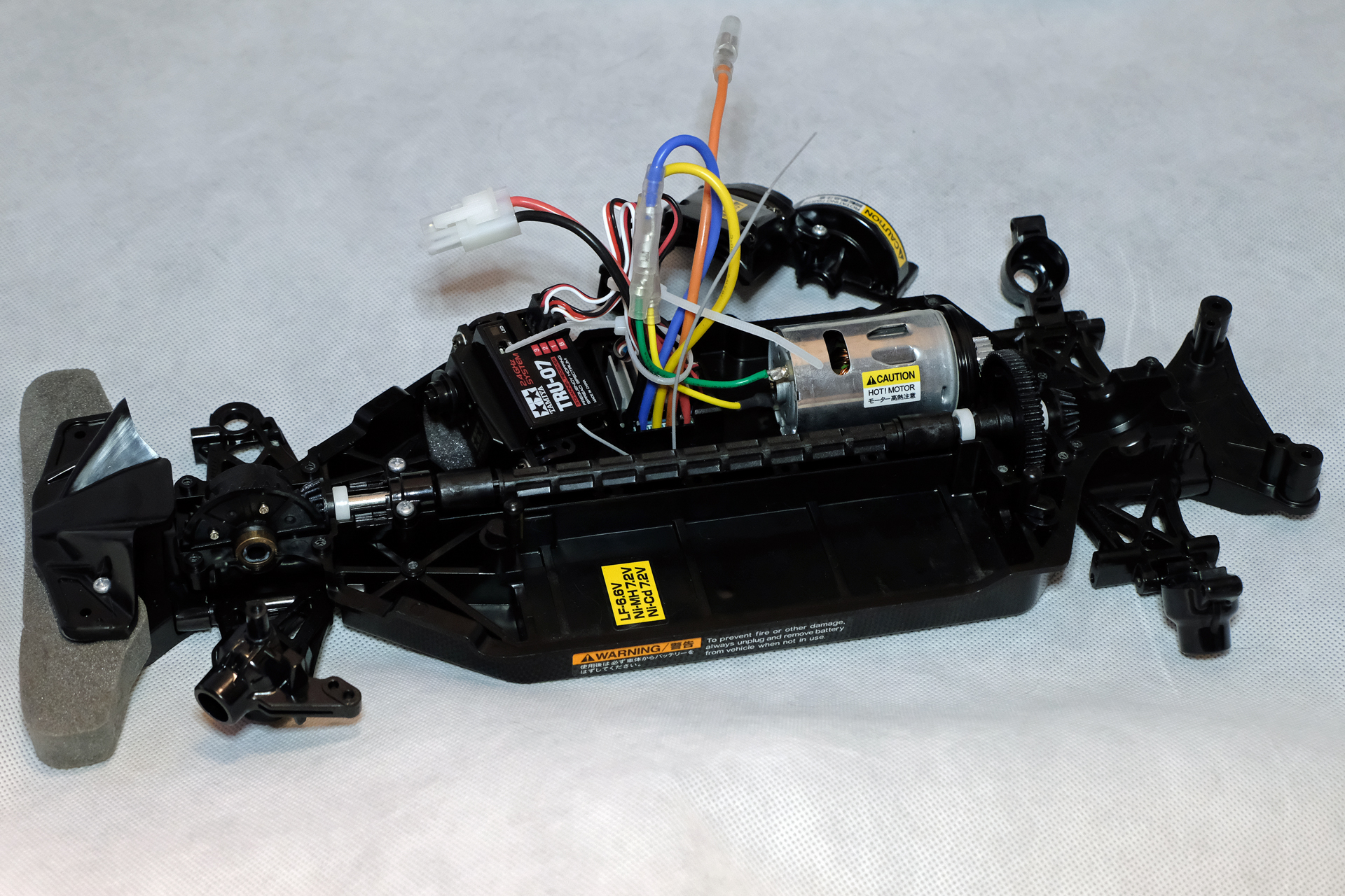 フルベアリング化にあたっては前後のギヤボックスも取り外し、分解する事になる