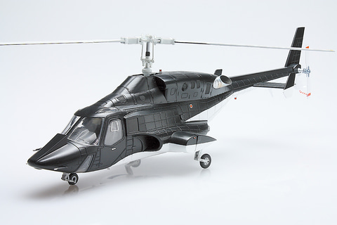 劇レア　アオシマ　新世紀合金　1/48 エアーウルフ　限定版メタリックボディ仕様 TVドラマのハイテクヘリがプラモデルに！ アオシマ「1/48 エアーウルフ