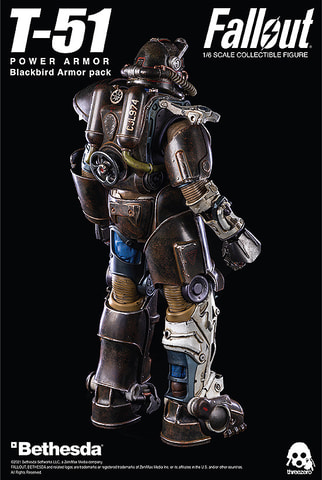 threezero フォールアウト T-51 ブラックバード・アーマー・パック ThreeZero Fallout - T51 Blackbird Power Armor 1/6 Scale Accessory Set
