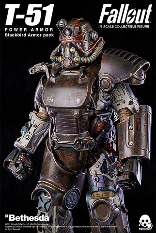 Fallout」より、フィギュア「1/6 T-51 ブラックバード・アーマー