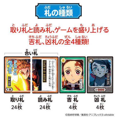 鬼滅の刃 全集中 札取りカードゲーム ～無限列車編～」本日発売