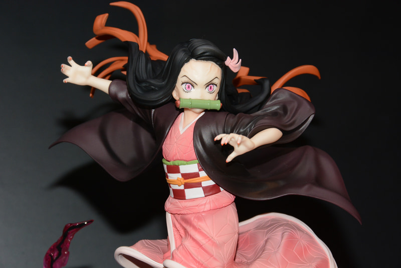 美しく、怖い鬼の禰豆子を表現。かわいらしさもあるところが楽しい