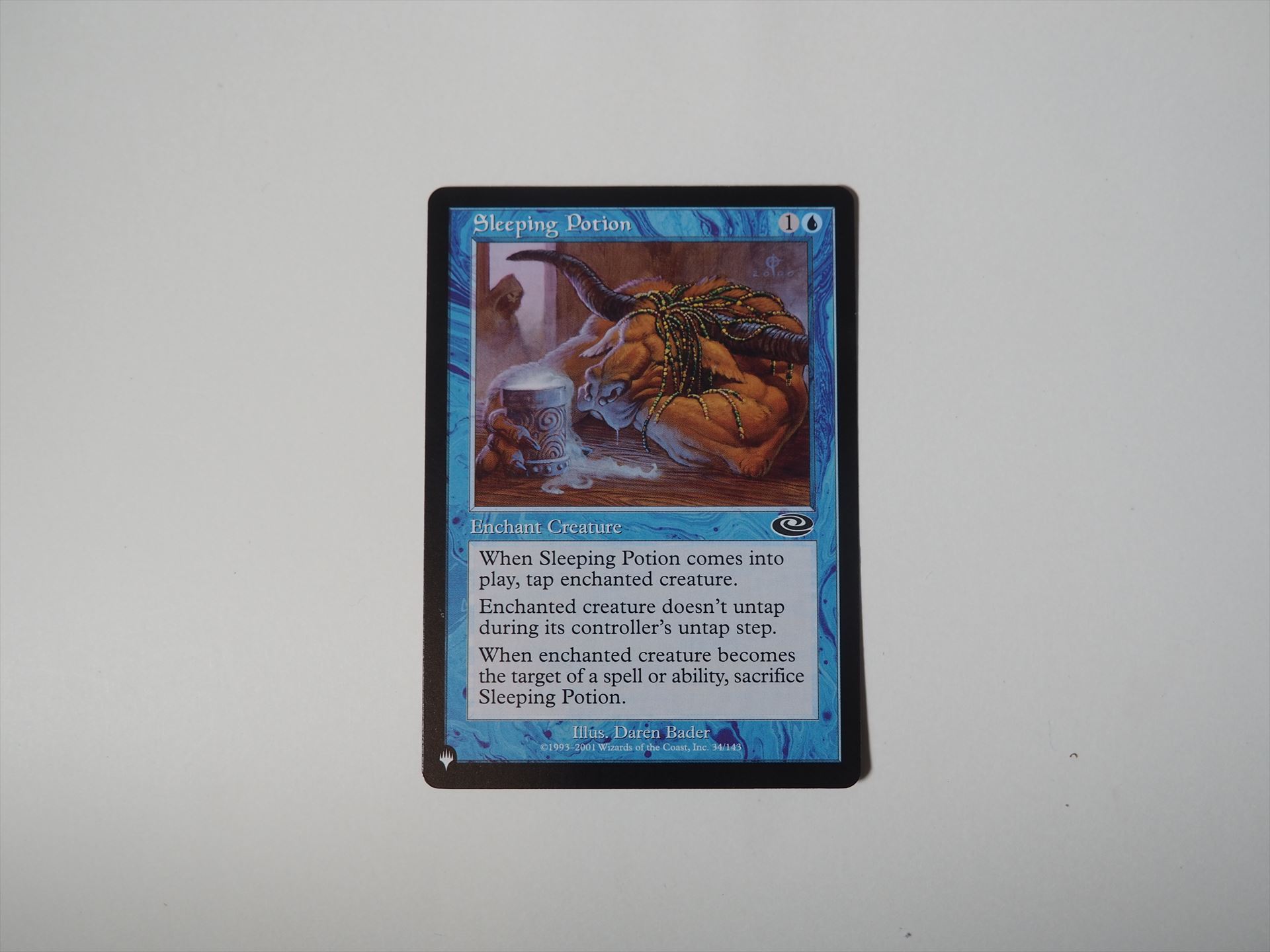 「ザ・リスト」のうちの1枚、「Sleeping Potion」。プレーンシフトに登場したエンチャントである