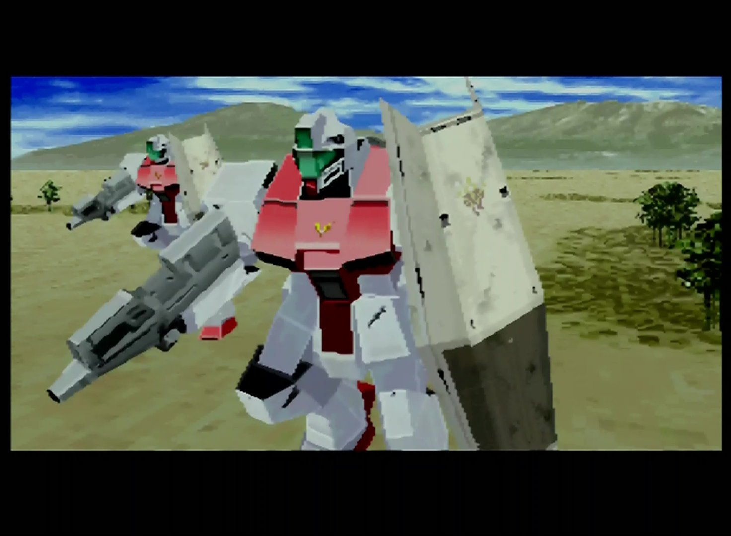 劇中ではオリジナルのシールドを装備しているジム・コマンド