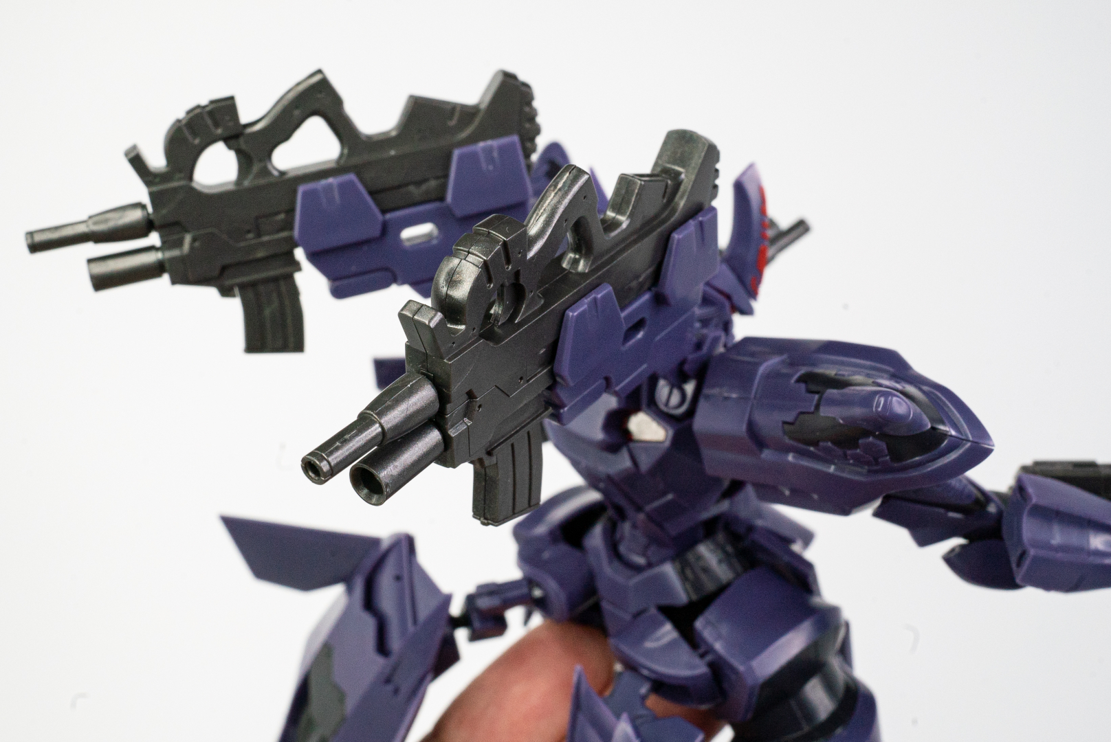 ガンマウントに付けた状態……からの背面撃ち！