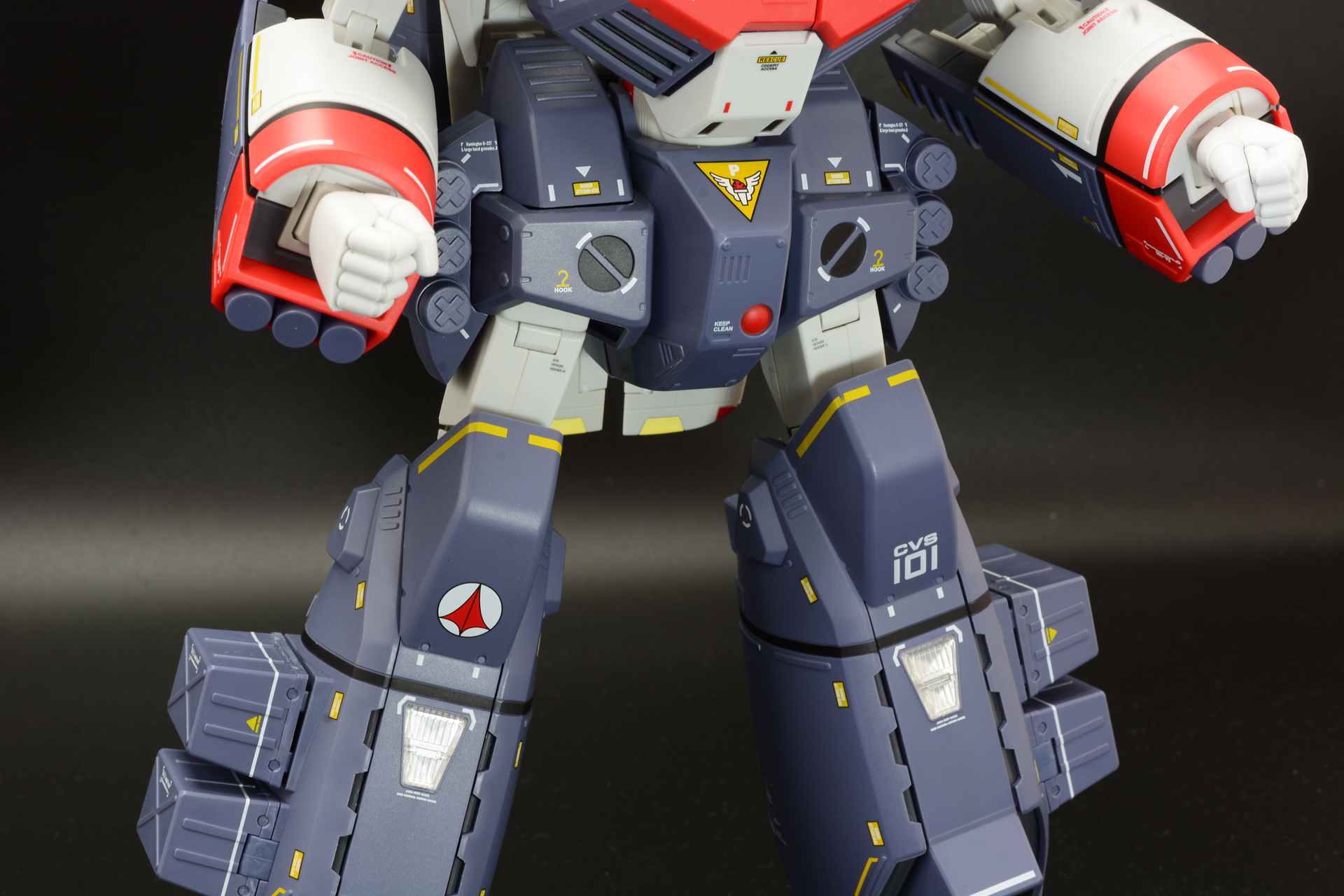 しっかりとアーマーが装着されている