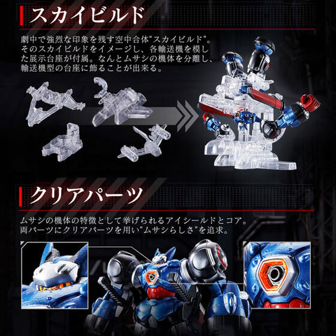 メガトン級ムサシ」の主人公機・ムサシ早くも立体化。武装パーツ