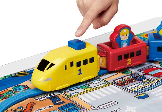 「ぷっしゅでゴー！かんたんはじめてプラレール」のスイッチ