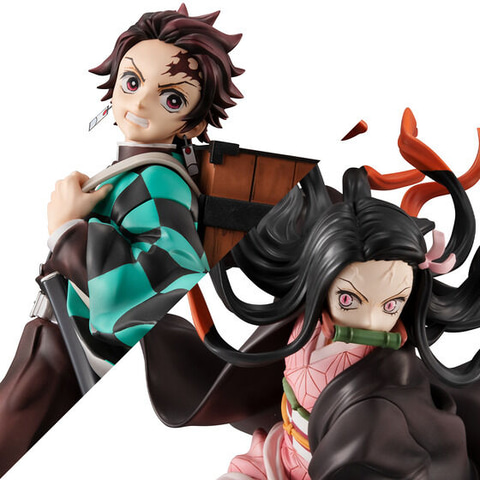 炭治郎と禰豆子 アクションフィギュアセット(壽屋) 鬼滅の刃 FIGURIZMα 竈門炭治郎 禰豆子 遊郭編 フィギュア