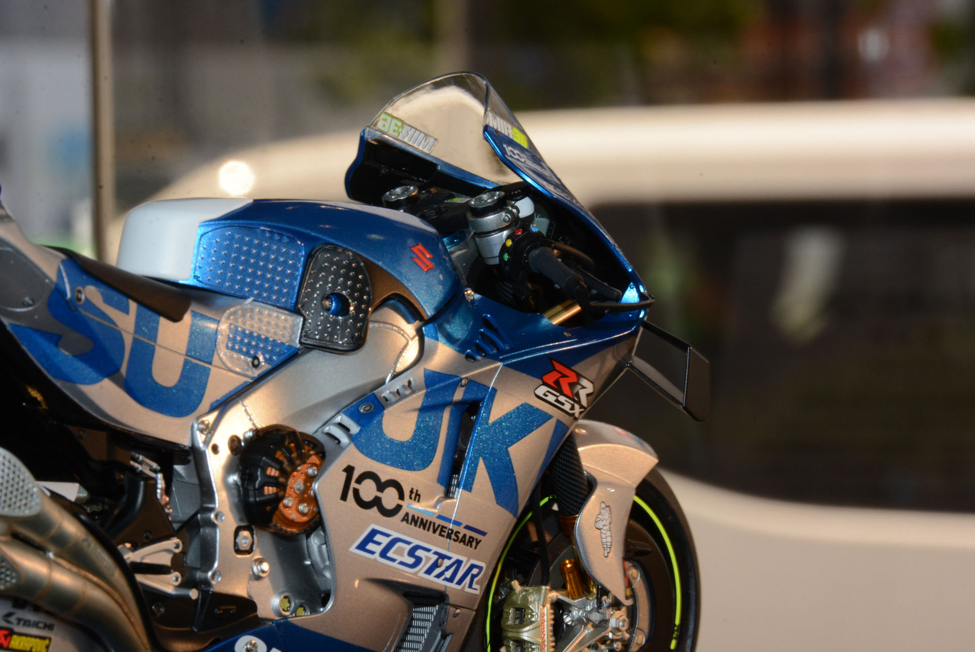 ブレーキやエンジンなどリアルなメカ描写がバイクプラモデルの大きな魅力だ